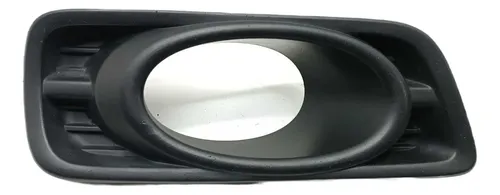 Moldura Grade Farol Milha Lado Esquerdo Honda City 2013 Preto Esquerdo