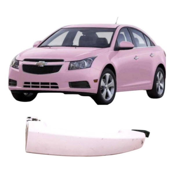 Maçaneta Dianteira Direita Chevrolet Cruze 2013 1.8 Orginal Rosa Dianteira