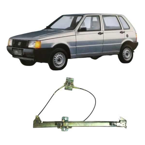 Maquina Vidro Manual Esquerdo Fiat Uno 1993 1.0 75128820