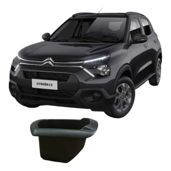 Porta Objetos Console Central Citroen C3 2017 9676328777