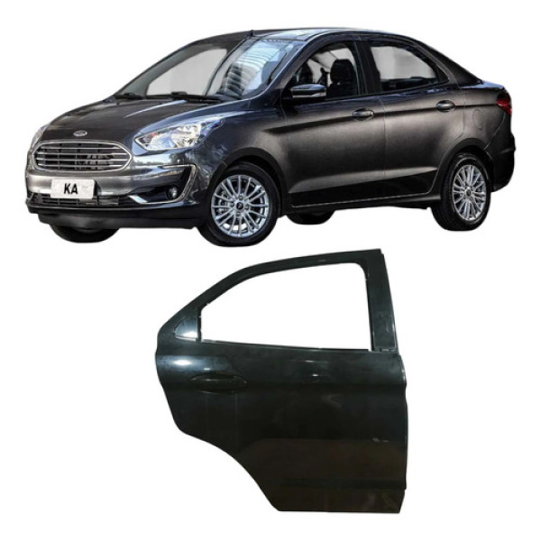 Porta Traseira Direita Ford Ka 2020 1.0 3c Original  Traseira Direito Preto