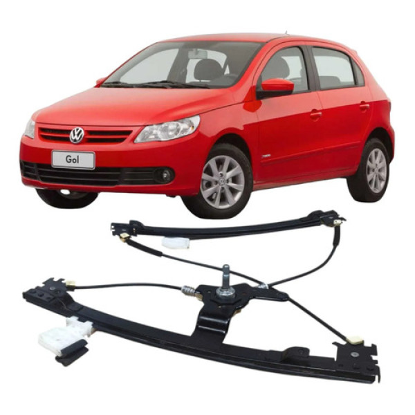 Máquina Vidro Dianteiro Esquerdo Vw Gol G5 2010 376317556