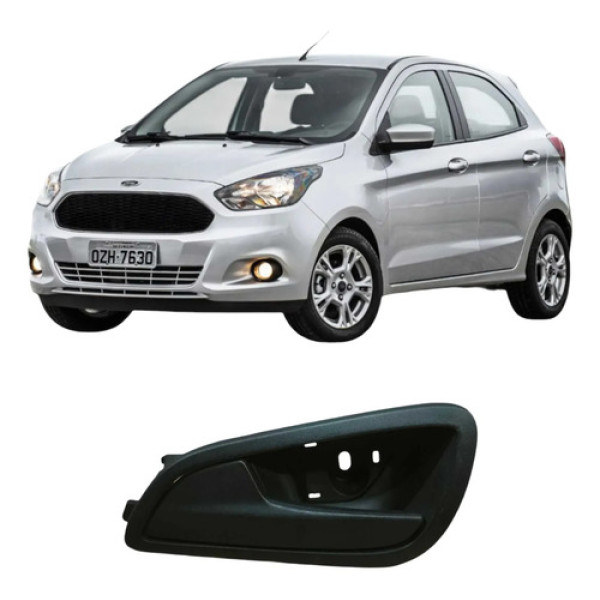 Maçaneta Dianteiro Esquerdo Ford Ka 2017 1.0  E3b5a22601acw Preto Dianteira