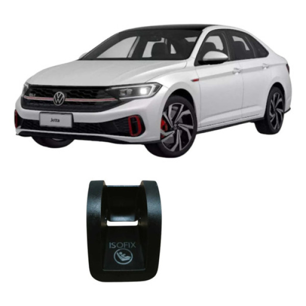 Acabamento Tampa Isofix Banco Traseiro Vwjetta Gli 2023 Preto