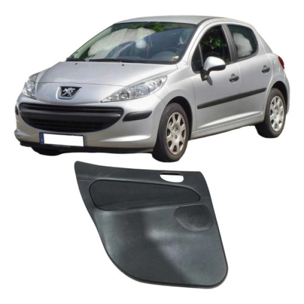 Forro Porta Traseira Esquerda Peugeot 207 1.4 Original