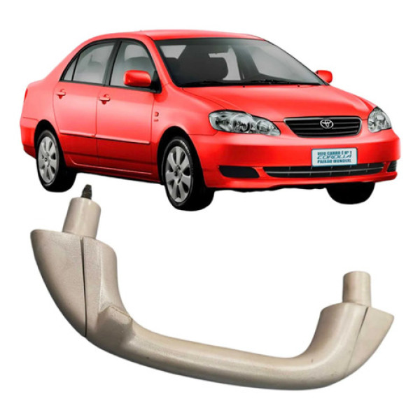 Alça Teto Pegador Traseira Esquerda Toyota Corolla 2003-2008 Bege