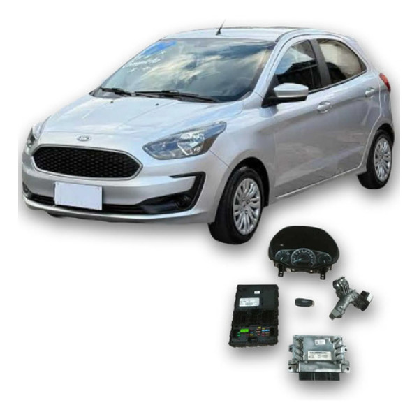 Kit Code Módulo Ford Ka 1.0 3c 2019 A2c7668910305 Original