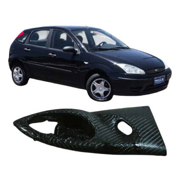 Moldura Maçaneta Interna Traseira Direita Ford Focus 2009 Preto Traseira