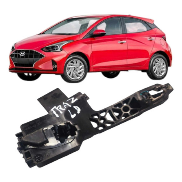 Suporte Maçaneta Externa Traseiro Direito Hyundai Hb20 2021  Preto Traseira