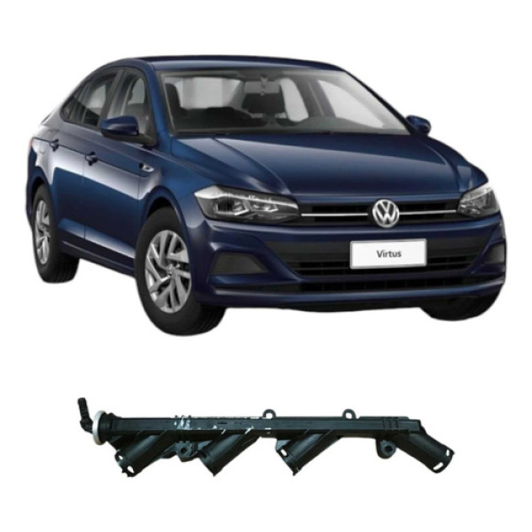 Flauta Bico Injetor Volkswagen Virtus 2020 1.6 04e133319ae