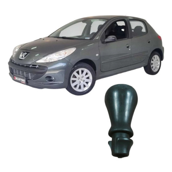 Manopla Alavanca Cambio Peugeot 207 2009 1.4 Original  Preto
