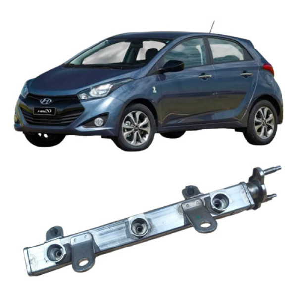 Flauta Injeção Combustível Hyundai Hb20 1.0 2017 3535004056