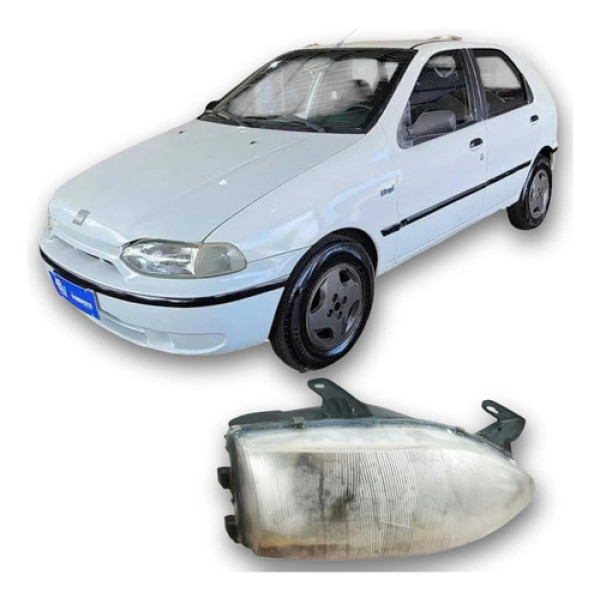 Farol Dianteiro Direito Fiat Palio 1997 1.0 Original  Direito/passageiro