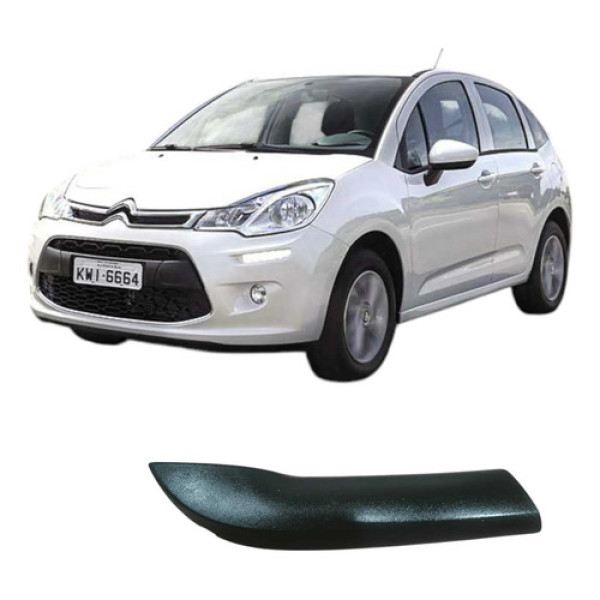 Puxador Porta Dianteira Esquerda Citroen C3 2015 96835321zd Prateado