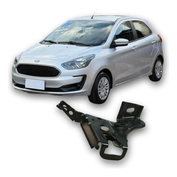 Suporte Esquerdo Banco Traseiro Ford Ka 2019 1.0 3c Original Preto