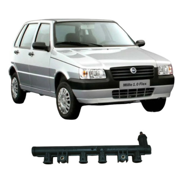 Flauta Injeçao Combustivel Fiat Uno 2005 1.0 Original