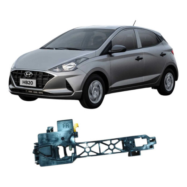 Suporte Maçaneta Dianteira Direita Hb20 2020 Br2frtrh Preto