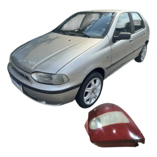 Lanterna Traseira Esquerda  Fiat Palio 1997 1.0 Original Esquerdo/motorista Vermelho