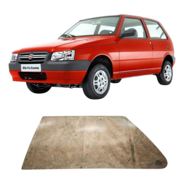 Vidro Fiat Uno Mille 2010 Traseiro Esquerda 1.0 2p Original