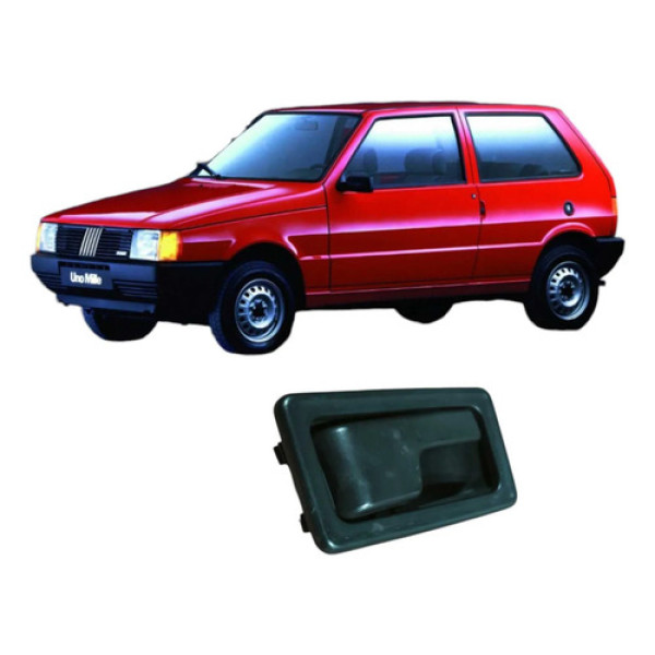 Maçaneta Interna Dianteira Direita Fiat Uno Mille 2000 Preto Dianteira