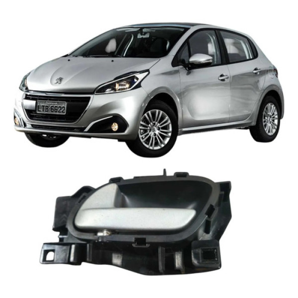 Maçaneta Dianteira Esquerda Peugeot 208 2017 96802456 Branco
