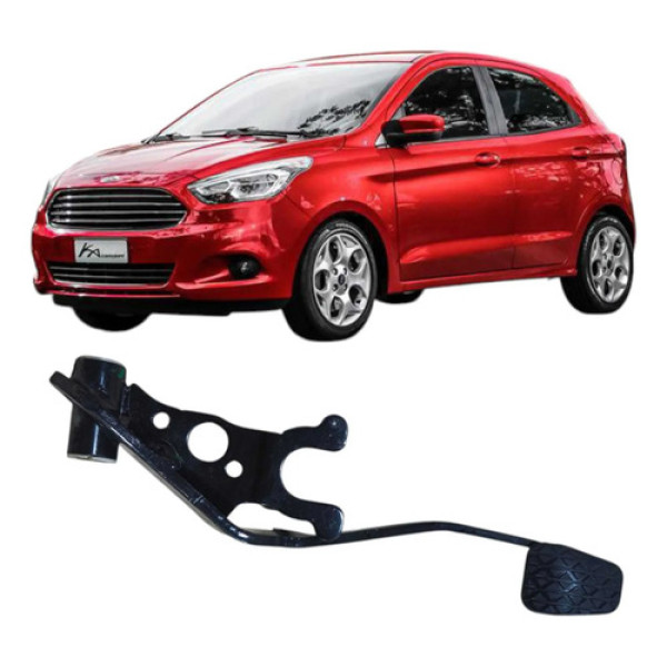 Pedal Freio Ford Ka 2015 1.0 3c E3b198625 Original  Preto