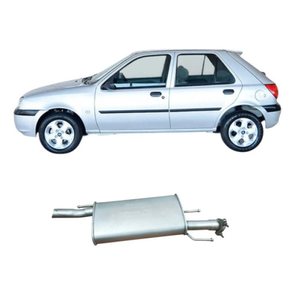 Escapamento Silencioso Ford Fiesta Gl 2000 1.0 4p Original