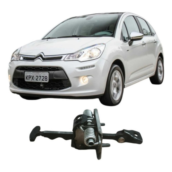 Limitador Porta Dianteira Direita Citroen C3 2013 Original