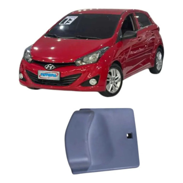 Acabamento Da Trava Do Cinto Para Coluna Direita Hyundai Hb20 2013 Cinza De Couro