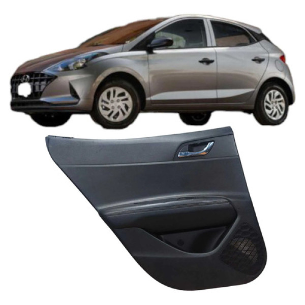 Forro Porta Traseira Esquerda Hyundai Hb20 2021 83310r1210 Preto