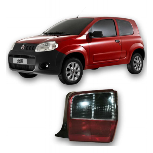 Lanterna Traseira Direita  Fiat Uno 2012 5200208 Direito/passageiro Vermelho