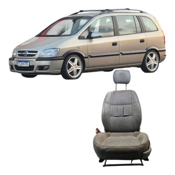 Banco Dianteiro Esquerdo (motorista) Chevrolet Zafira 2002 Cinza