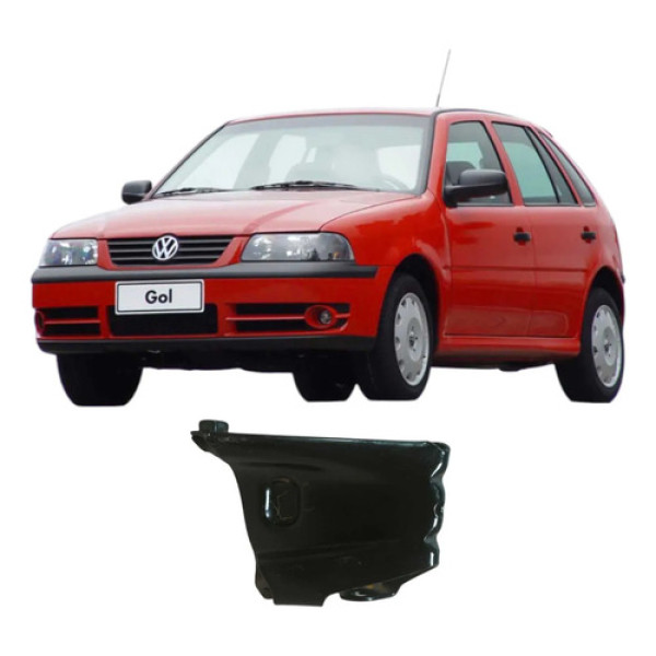 Suporte Cinto Traseiro Esquerdo Volkswagen Gol 2005 Original Preto