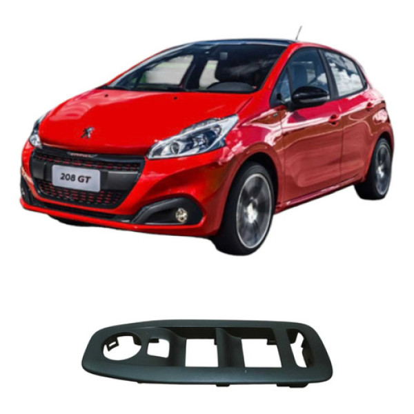 Moldura Botão Vidro Dianteiro Esquerdo Peugeot 208 2017