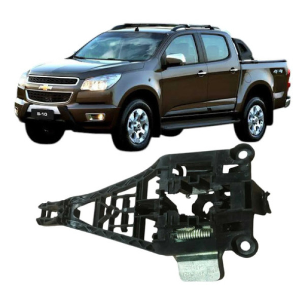Maçaneta Externa Dianteira Direita Chevrolet S10 2013 Orig Preto Dianteira