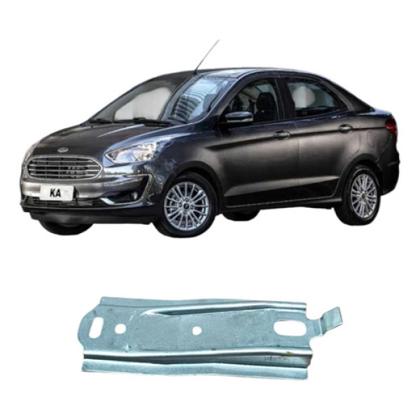Suporte Inferior Direito Painel Ford Ka 2019 1.5 Original Prateado