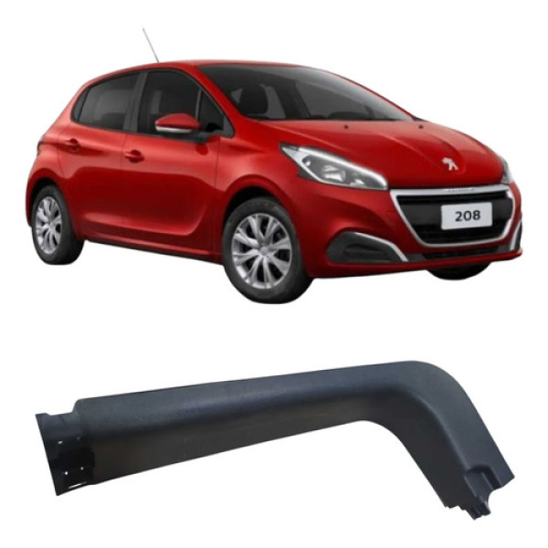 Soleira Porta Dianteira Direita Peugeot 208 2019 98002700zd Preto