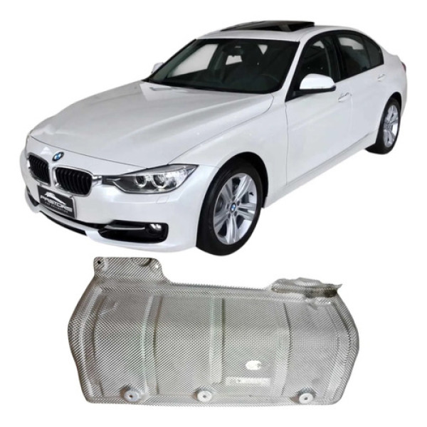Protetor Térmico Escapamento Bmw 320i 2015 Original Branco