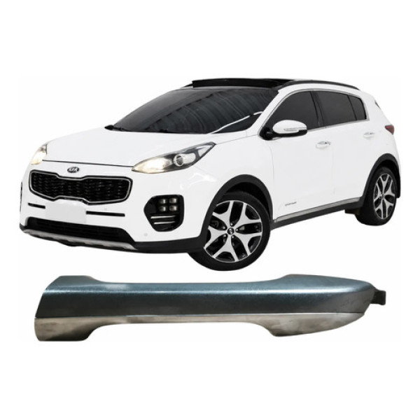 Maçaneta Traseira Esquerda Kia Sportage 2018 2.0 Original Prateado Traseira
