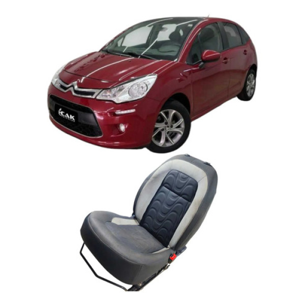 Banco Dianteiro Direito Citroën C3 1.5  Flex 2013 Original Preto