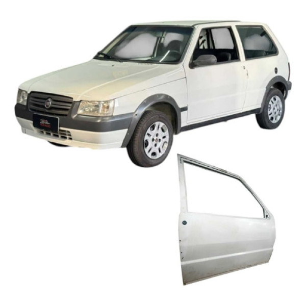 Porta Dianteira Direita Fiat Uno 2000 1.0 2p Original Dianteira Direito Branco