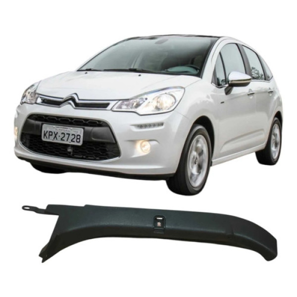 Acabamento Direito Tampa Traseira Citroen C3 2013 Original Preto
