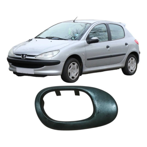Moldura Maçaneta Int Dian Esq Peugeot 206 2005 Orig 15085wbo