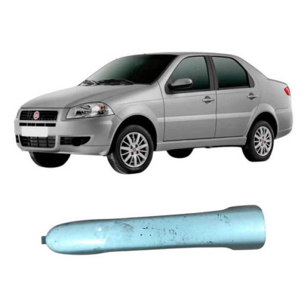 Maçaneta Traseira Esquerda Fiat Siena 2013 1.0 Original Azul-celeste Traseira