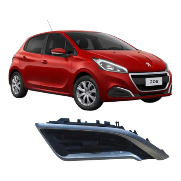 Difusor Ar Esquerdo Peugeot 208 2012 A 2019 Prata Original