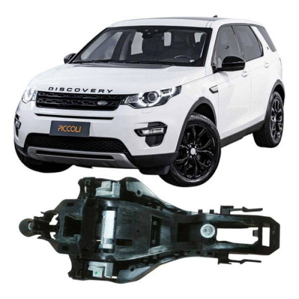 Suporte Maçaneta Traseira Direita Land Rover Discovery 2018 Cinza Traseira