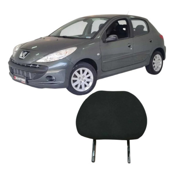 Encosto Cabeça Traseiro Peugeot 207 2009 1.4 Original Cinza