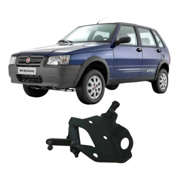 Suporte Cabos Marcha Fiat Uno 2009 1.0 4p Original 