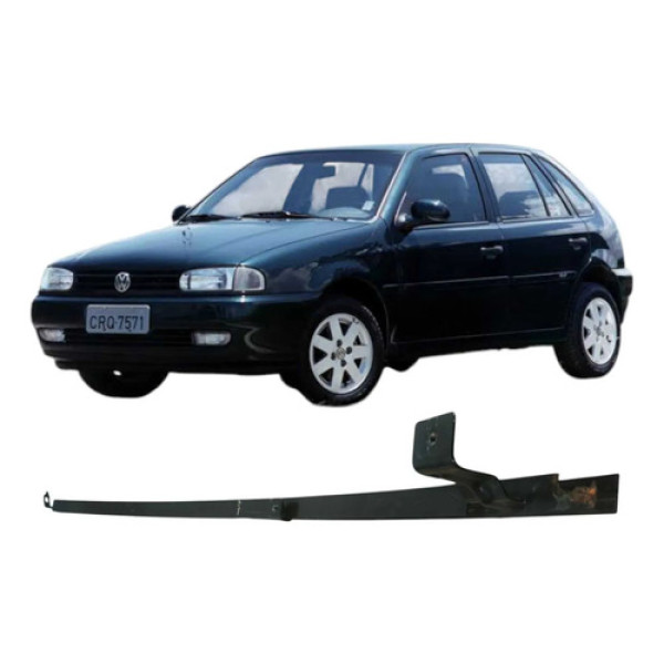 Canaleta Vidro Dianteiro Direito Volkswagen Gol 1999 Orig Prateado