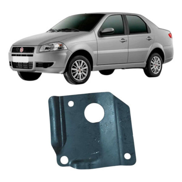 Suporte Esquerdo Para-choque Traseiro Siena 2013 1.0 2p